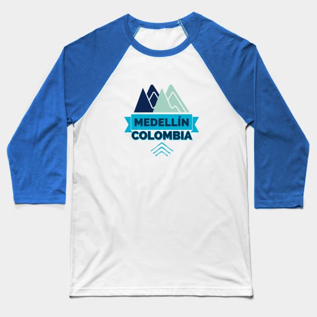 Medellín Colombia Travel Love Baseball T-Shirt by cricky